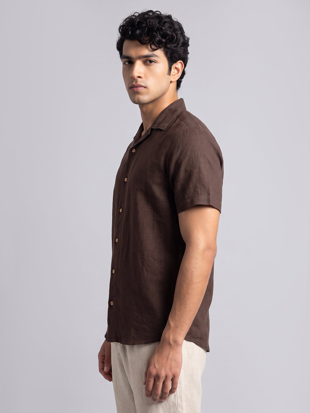 Chocolate Brown Resort Shirt