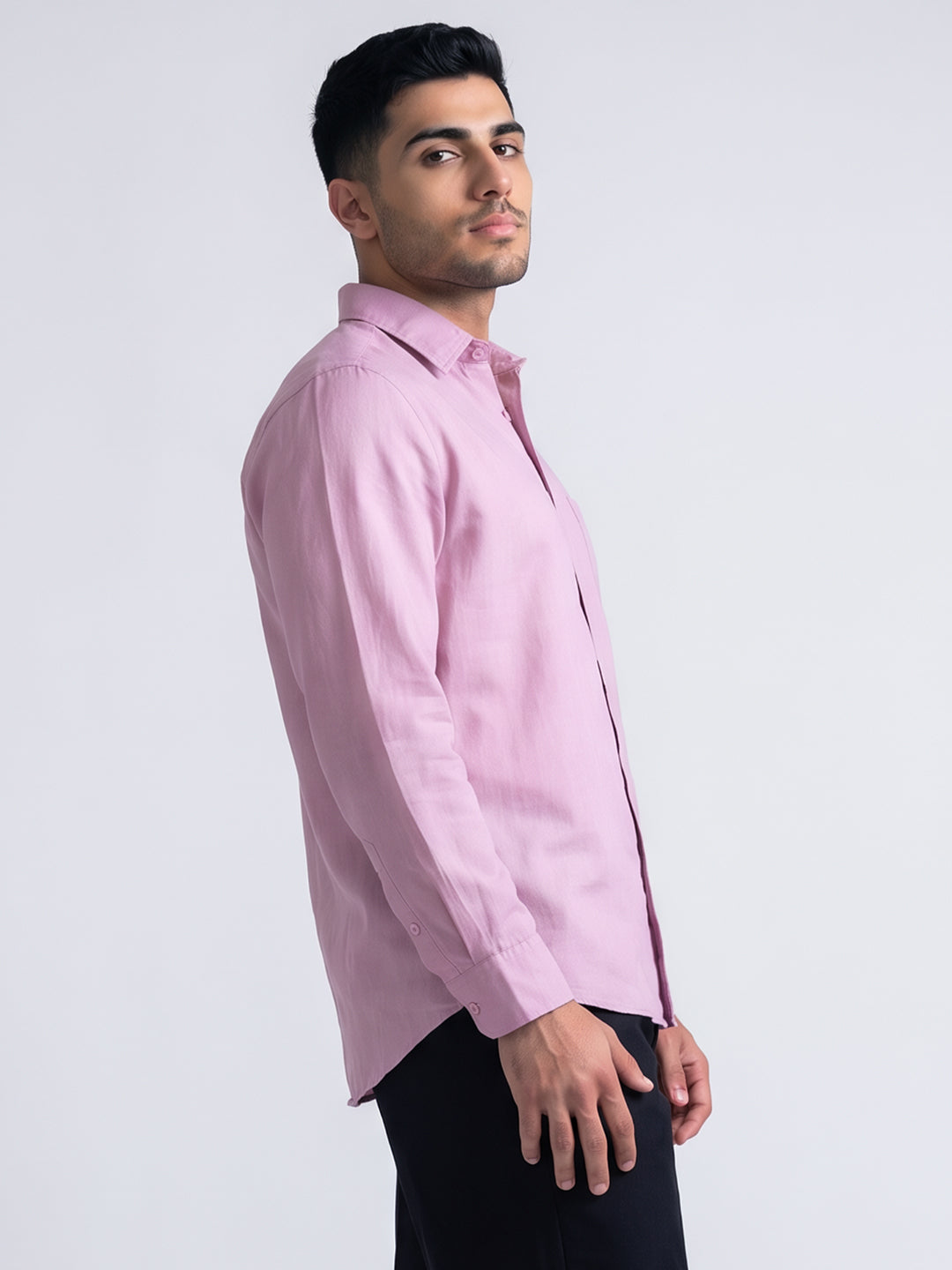 Dusty Pink Cotton Linen Shirt