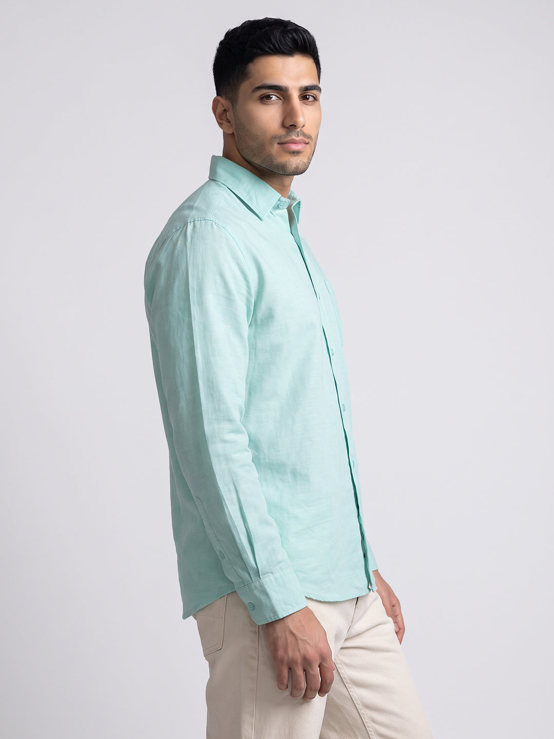 Mint Linen Shirt