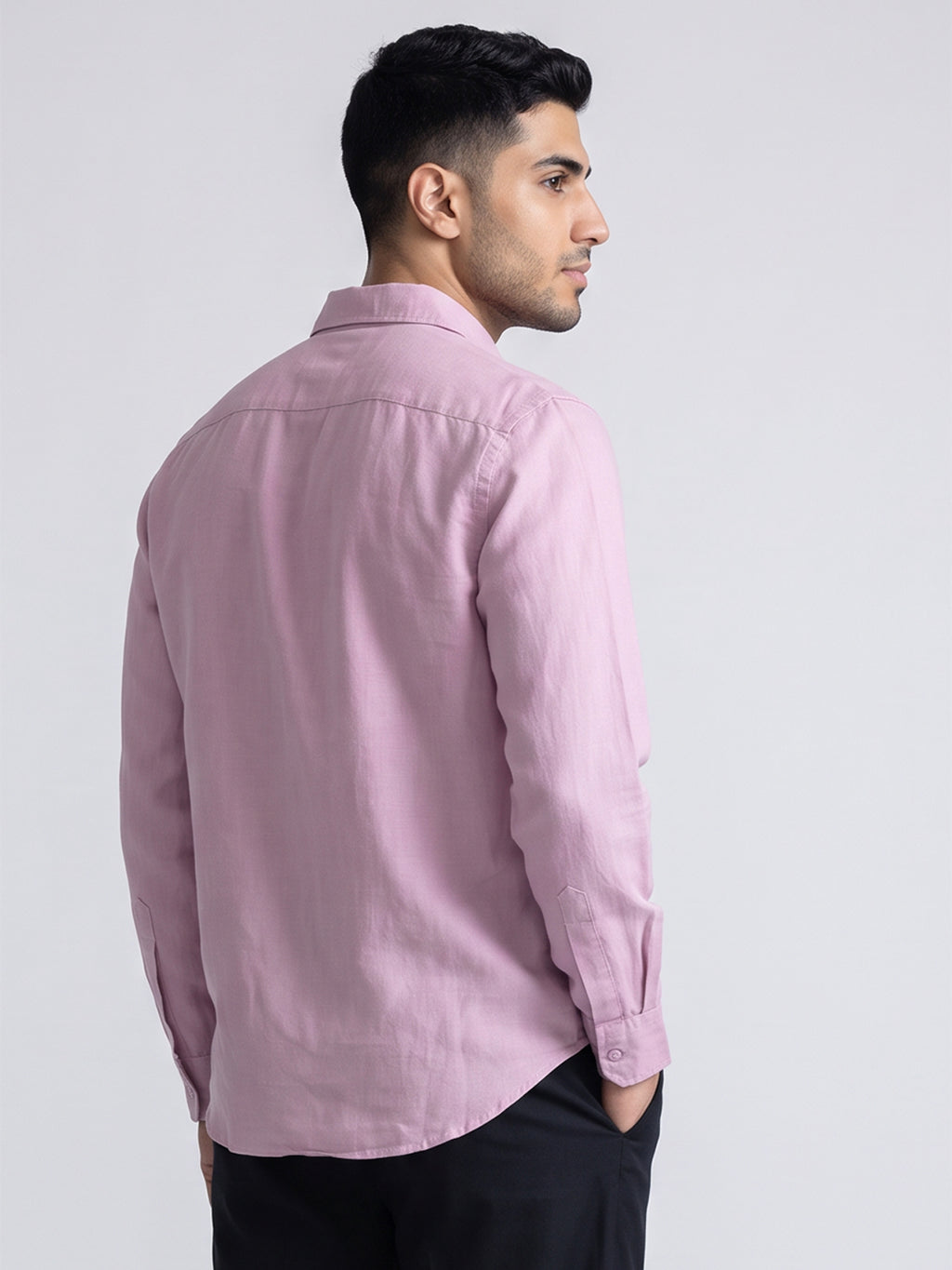 Dusty Pink Cotton Linen Shirt