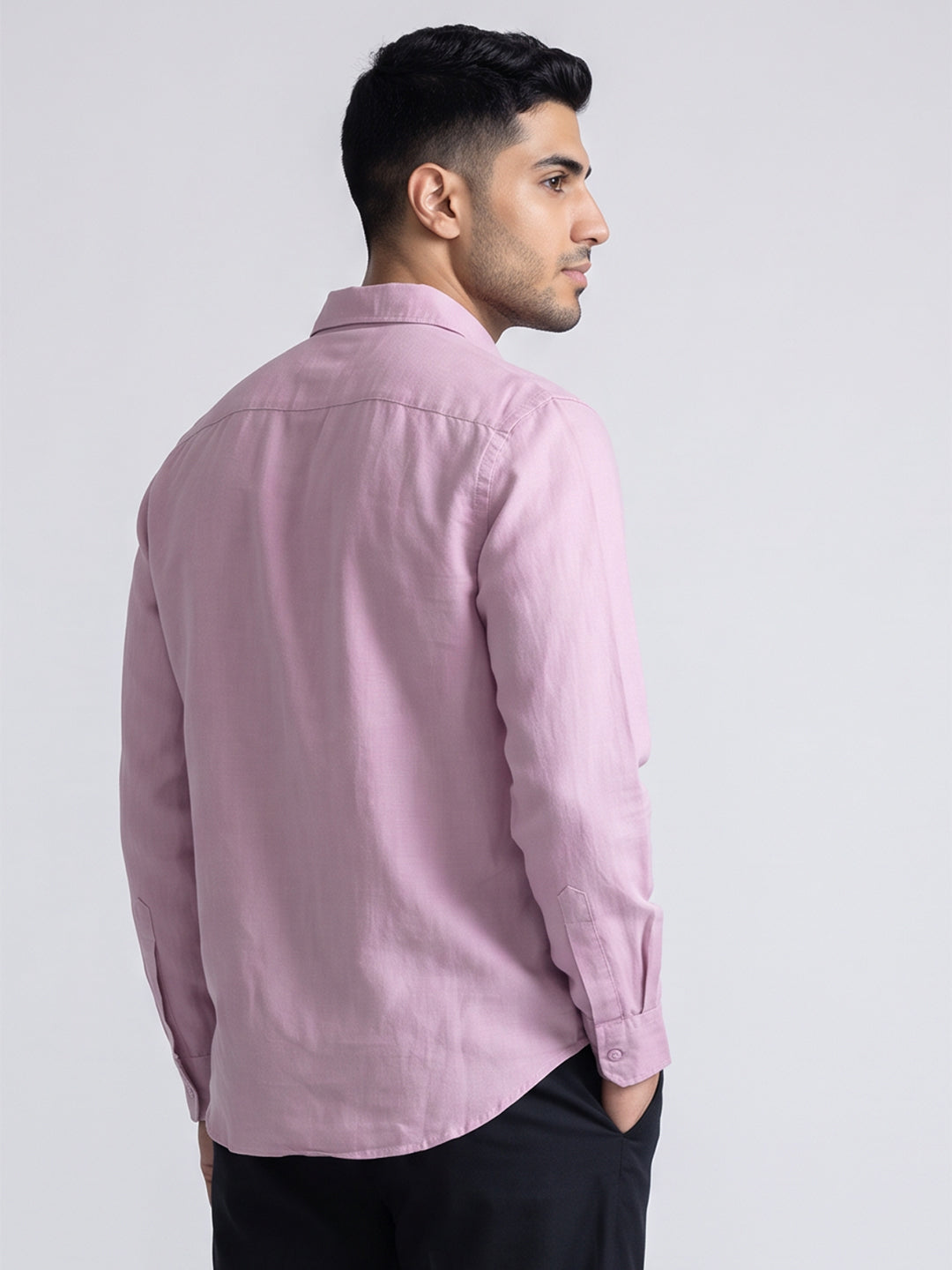 Dusty Pink Cotton Linen Shirt
