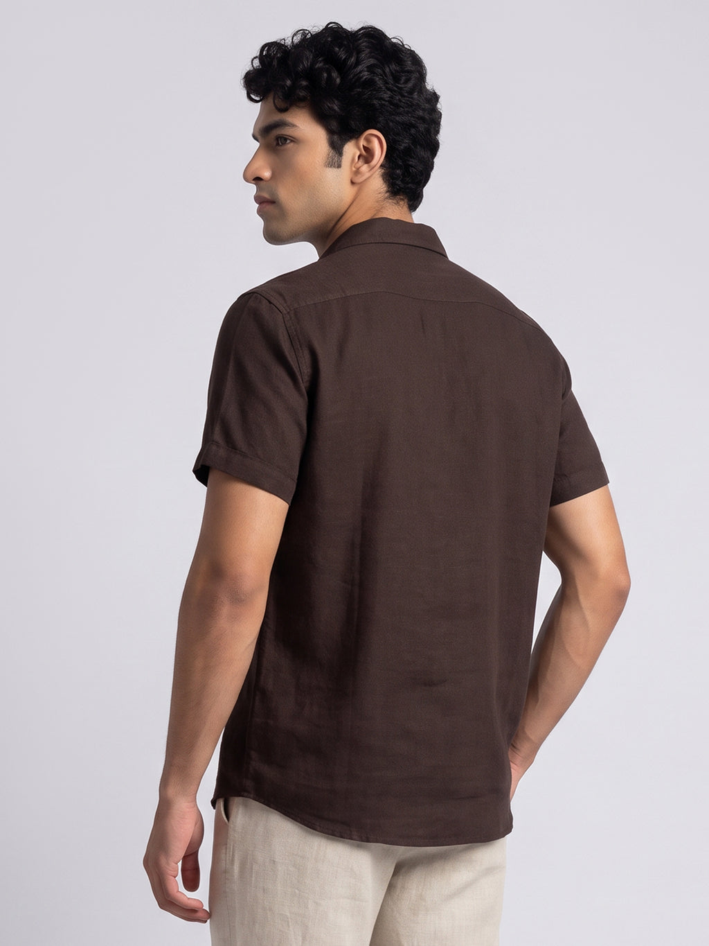 Chocolate Brown Resort Shirt