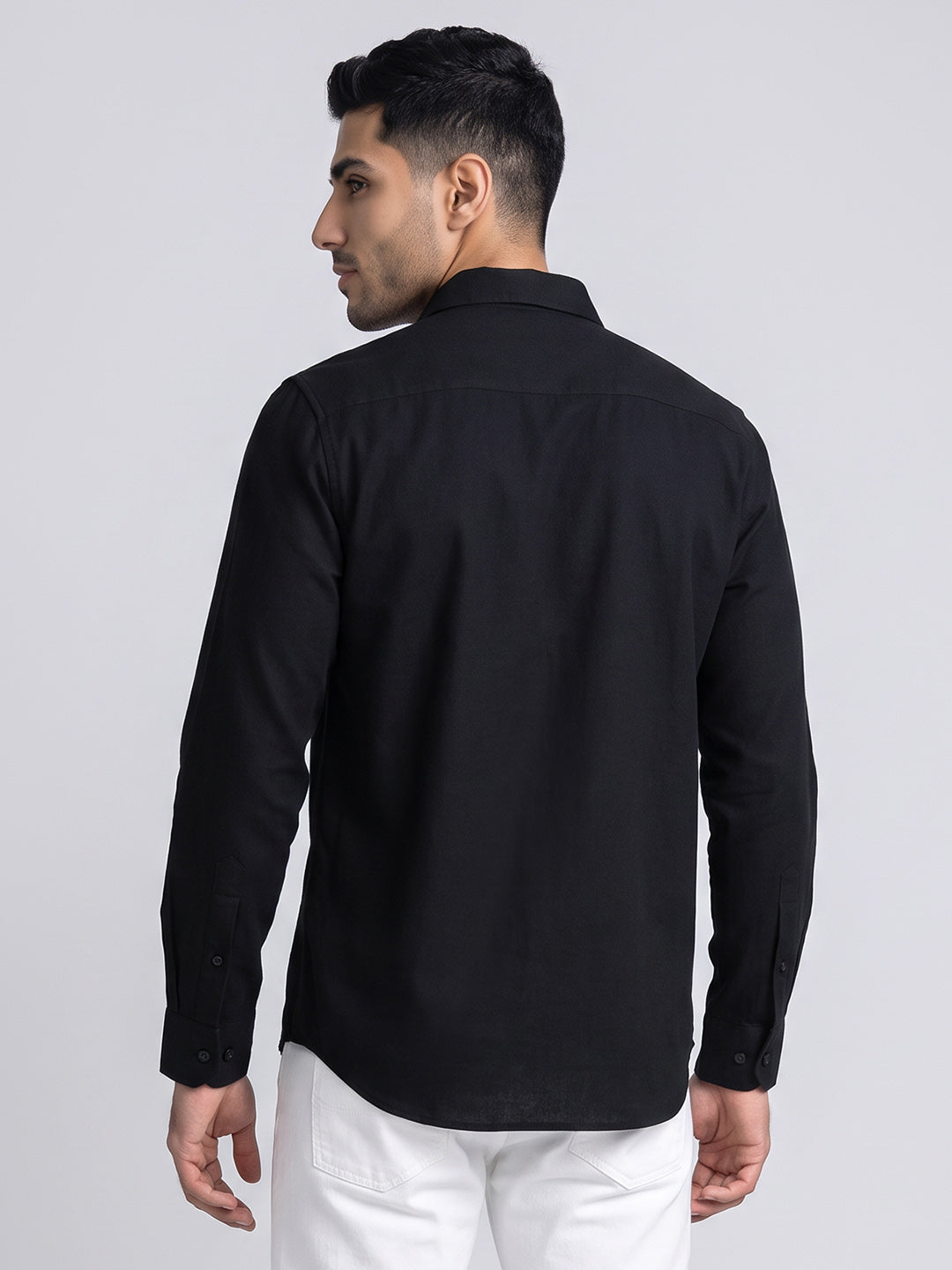 Black Woven Shirt