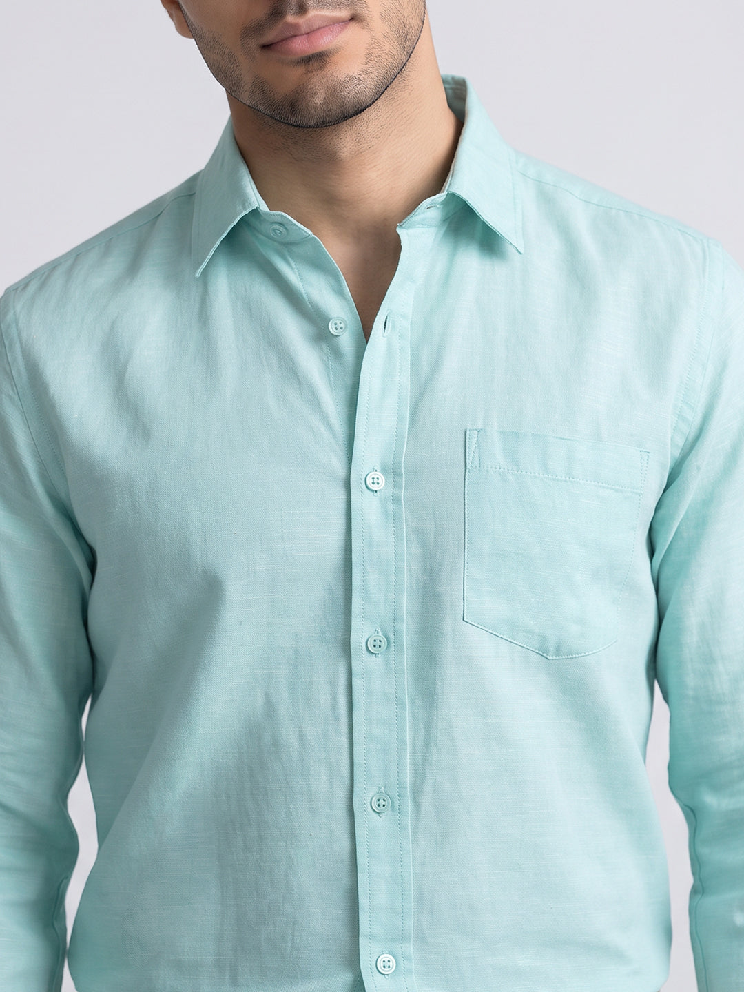 Mint Linen Shirt