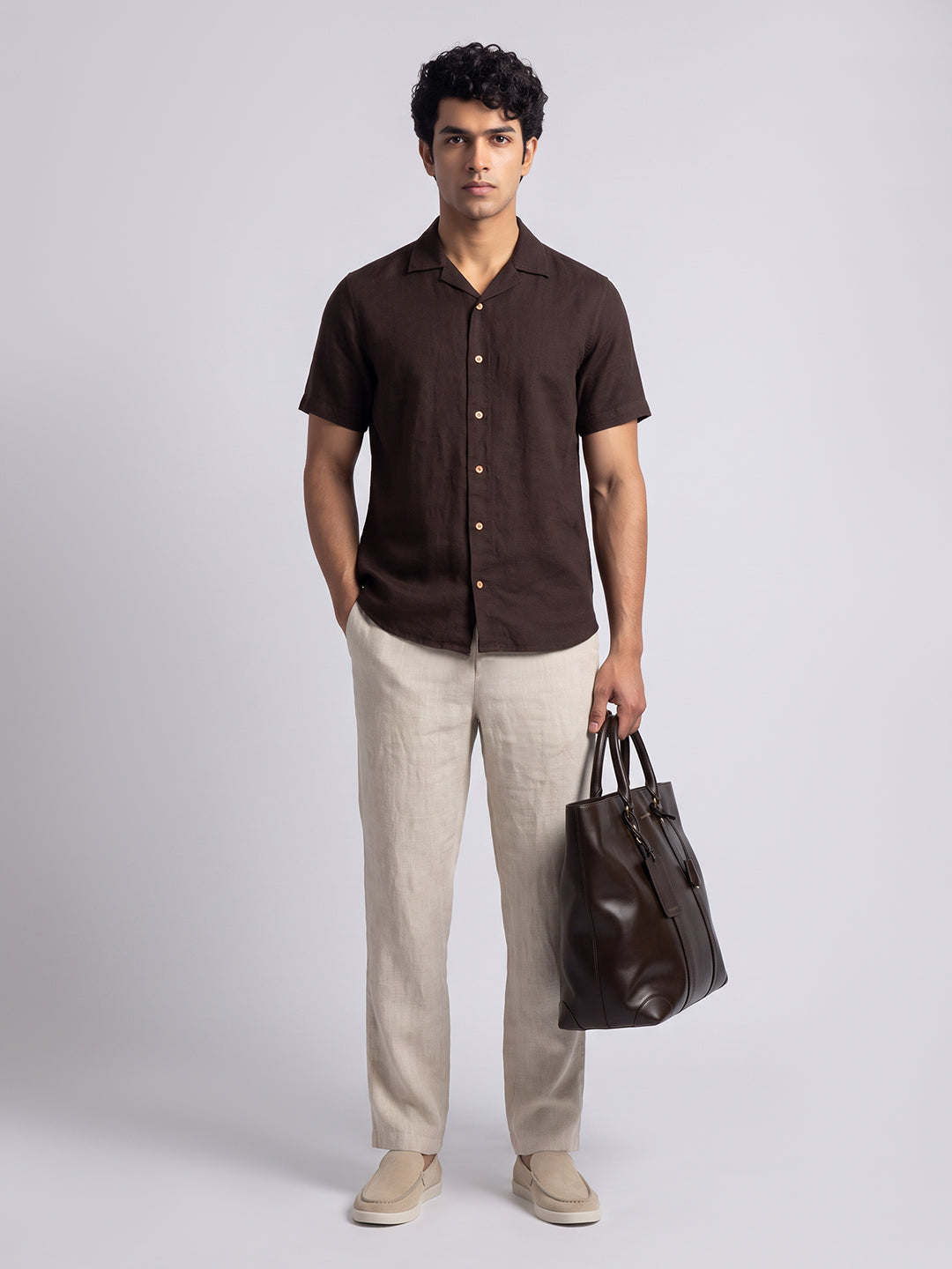 Chocolate Brown Resort Shirt