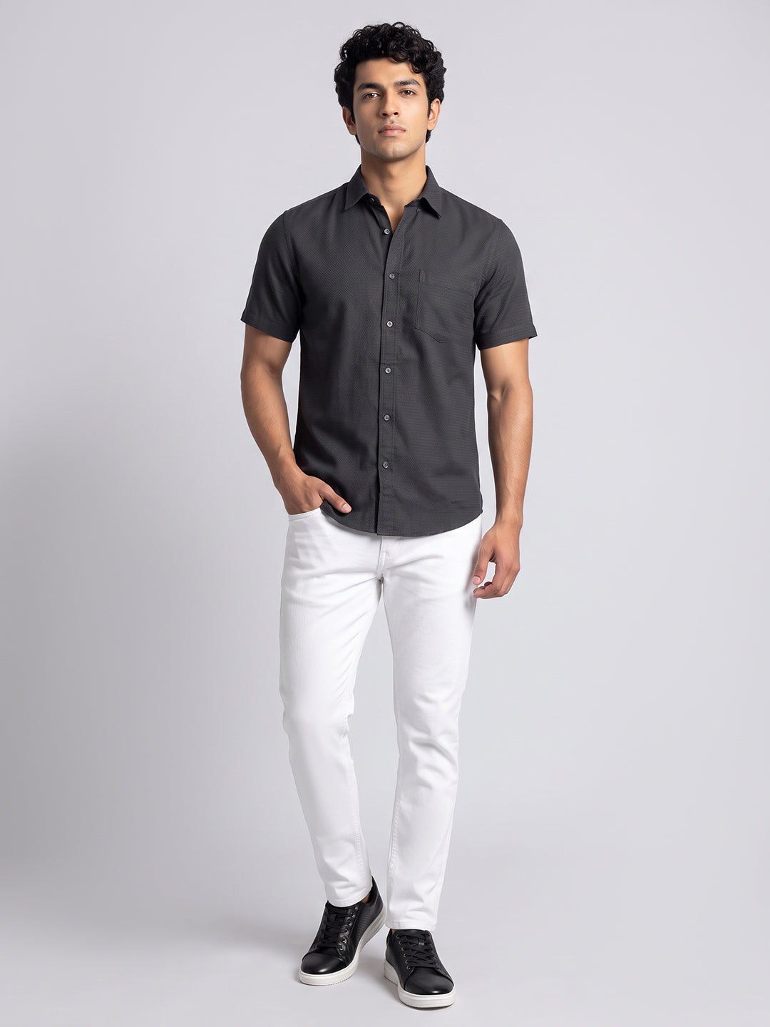 Onyx Black Casual Shirt